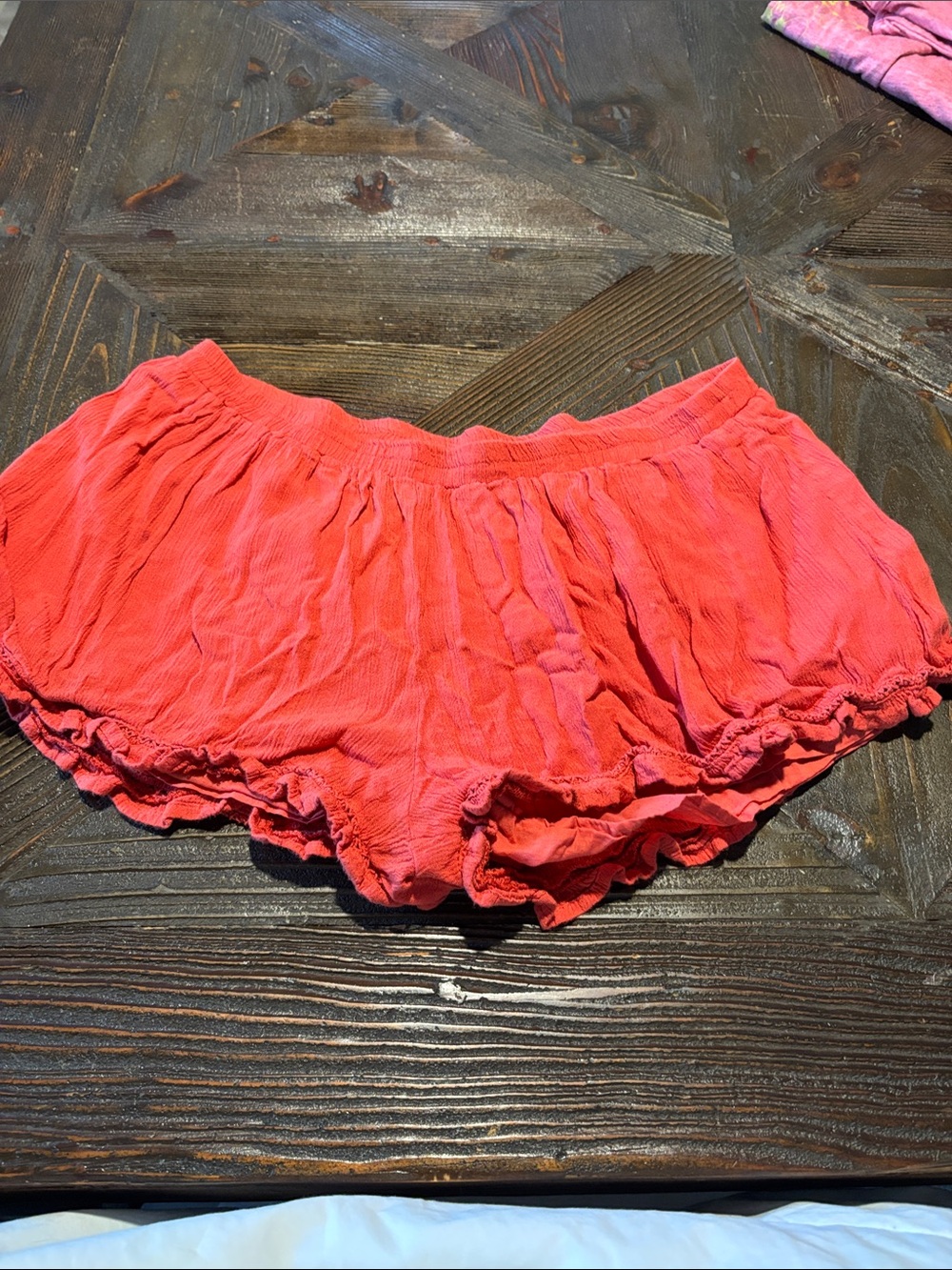 Indigo Rein Coral Pink High-Waist Women’s Shorts